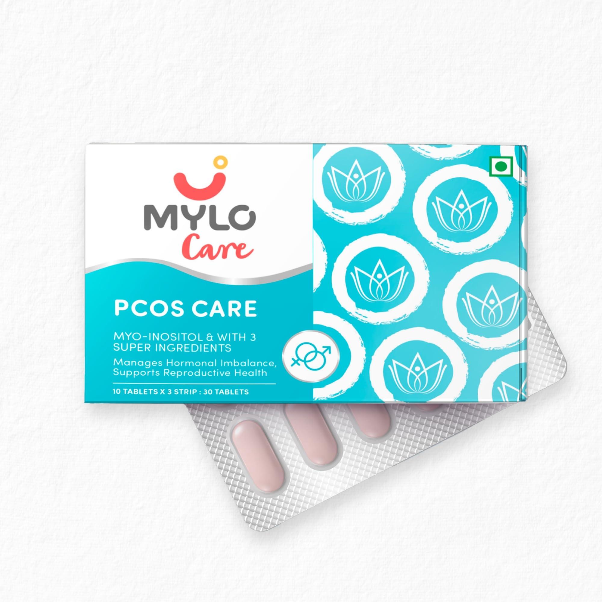 Mylo Mylo Myoinositol Chewable Tablets for PCOS & PCOD (Strip of 10, Pack of 3)| Fights PCOS/PCOD Symptoms | Improves Cognitive Function | Clinically Tested