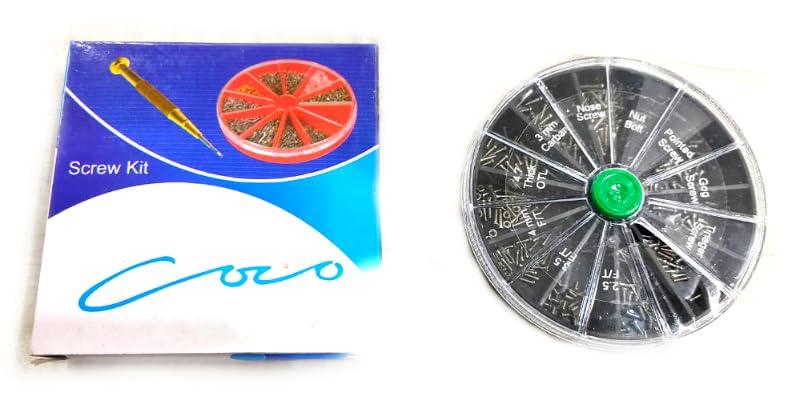 ASF UNIVERSAL ASF UUNIVERSAL- Screw Nut Optical Repair Tool Assorted Kit Set For Eyeglass Sun Glasses Kit