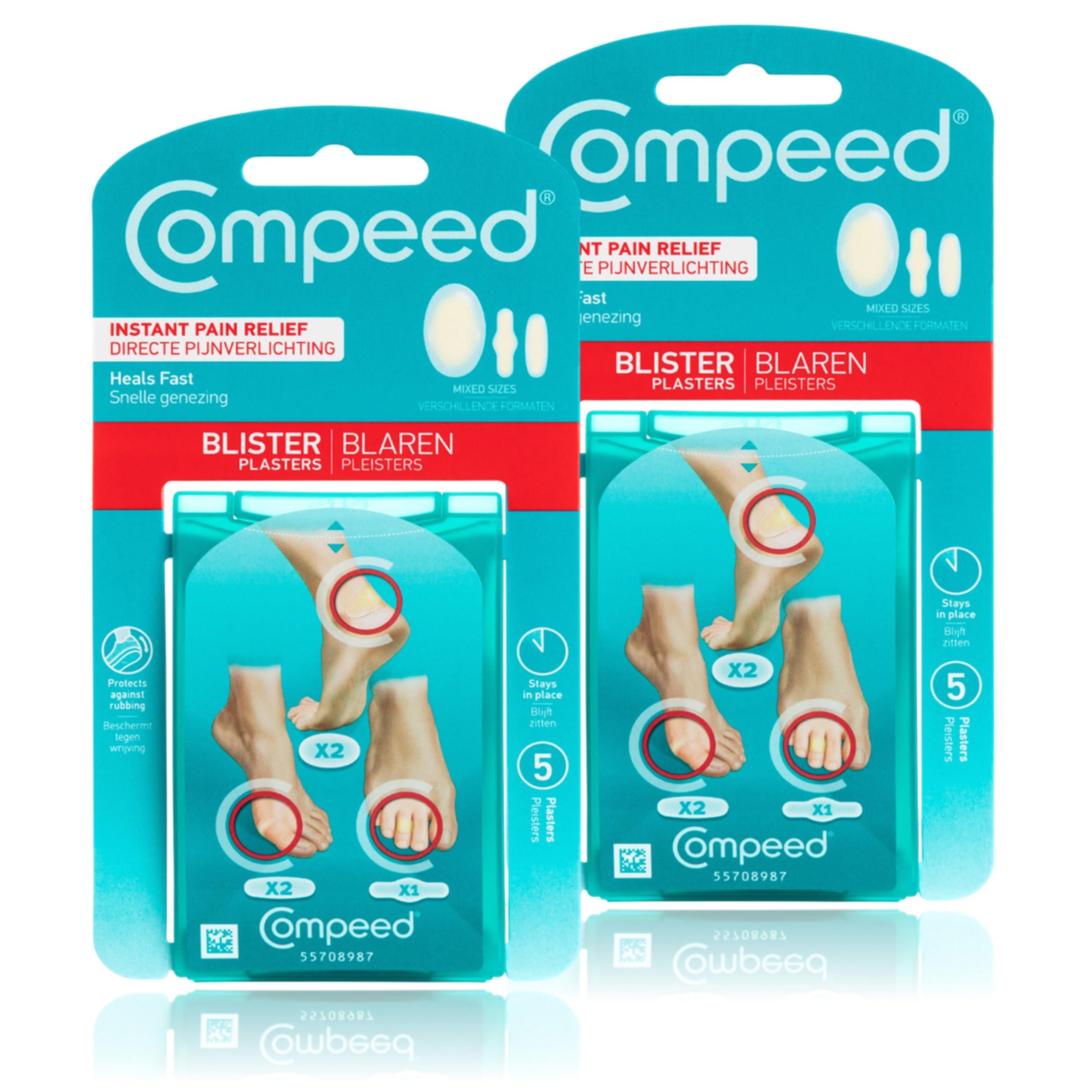 Compeed Compeed Fast Healing Advance Blister Cushion Foot Heal,Toe,Finger Rubbing Protection from Shoe Bite while Walking n Running_10 Pc Mix Pack,Men n Women