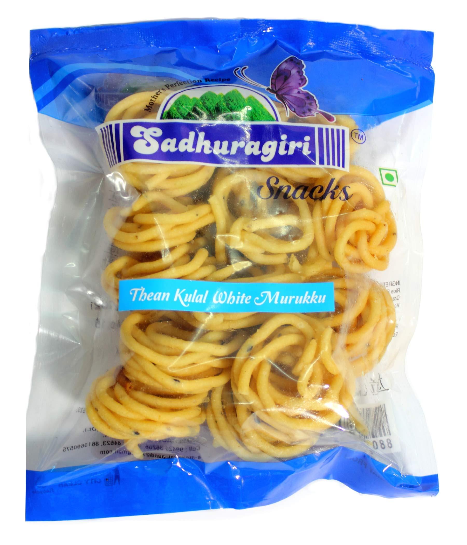Thangapandiyan Thangapandiyan Special Mixture 250gm + Kovilpatti VVK Kadalai Mittai 250gm + Thoothukudi Original Macroon 100gm + Sadhuragiri Thenkuzhal Murukku 100gm ( 700 Grams)