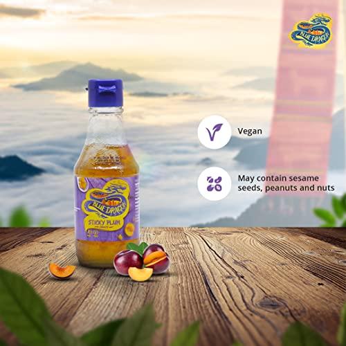 Blue Dragon Blue Dragon Sticky Plum Sauce | No Preservative | Vegan | Sesame Seeds, Peanuts and Nuts | Sticky Plum Sauce - 190ml (Pack of 2)