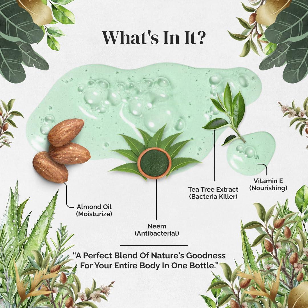 Rubz Rubz Antibacterial Handwash Refill Pack 5 Litre with 500ml bottle | Paraben Free Liquid Gel | Complete Protection for Soft Hands | Best for Hotel, Spa, Salon, Family, Gym | Total 5.5 Litre