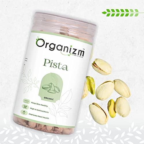 Organizm Organizm Healthy Cashew Almonds & Pista Nuts With High Fiber Gluten Free Organic Dry Fruits For Immunity Booster Kaju Badam (Almonds + Pista)