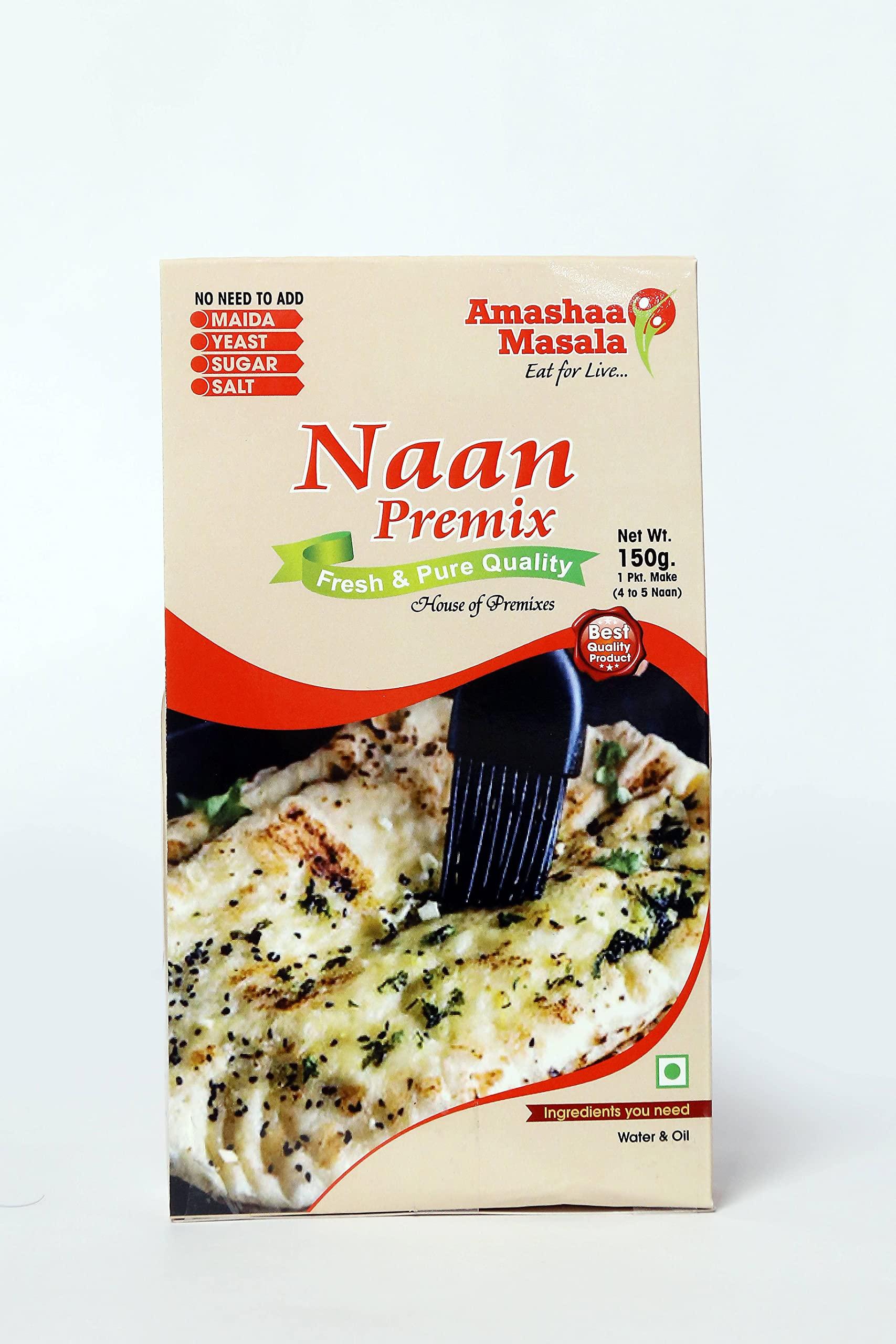 Amashaa Masala - Eat for Live Amashaa Masala Naan Premix | 150g | Ready to Cook | Gluten Free
