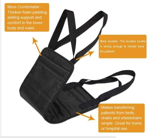 Kitwe Kitwe Gait Belt Transfer Belts with Handles Safely Move from Cars Nursing Sling Safety Lifting Aids Elderly Patient Care