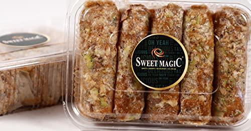 SWEET MAGIC SWEET MAGIC Dryfruit Bellam Pootharekulu | Home Made Organic | Andhra Sweets | Tasty & Handmade | Indian Sweets -10 PC