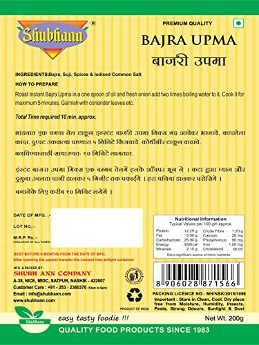 SHUBHANN BAJRA UPMA 200 g PACK OF 4