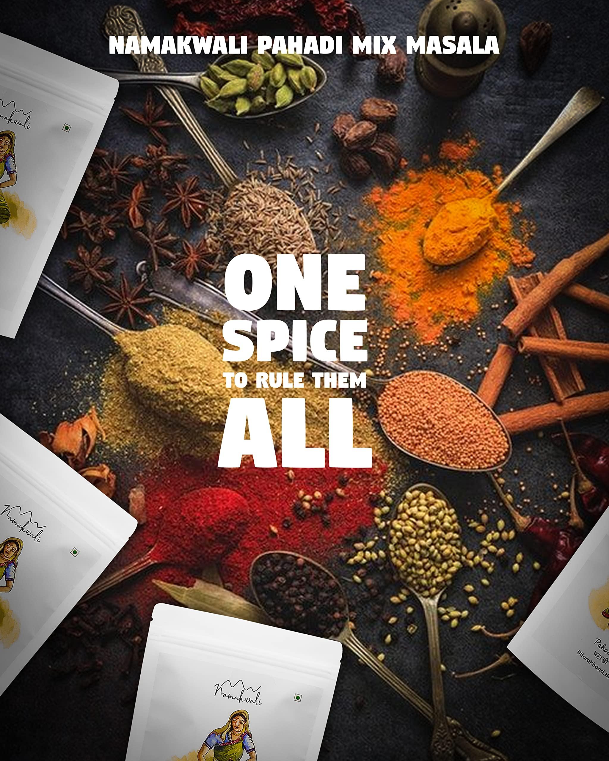 Namakwali Namakwali Pahadi Magic Masala Powder-Hand Grounded Pahadi Masala Powder On Ulkhyaari, 100Gm, Vegetable Masala Powder