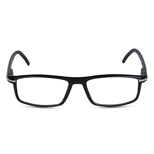 FREDDY FREDDY Full Rim reading glasses for Men and women (Black, 1.50)