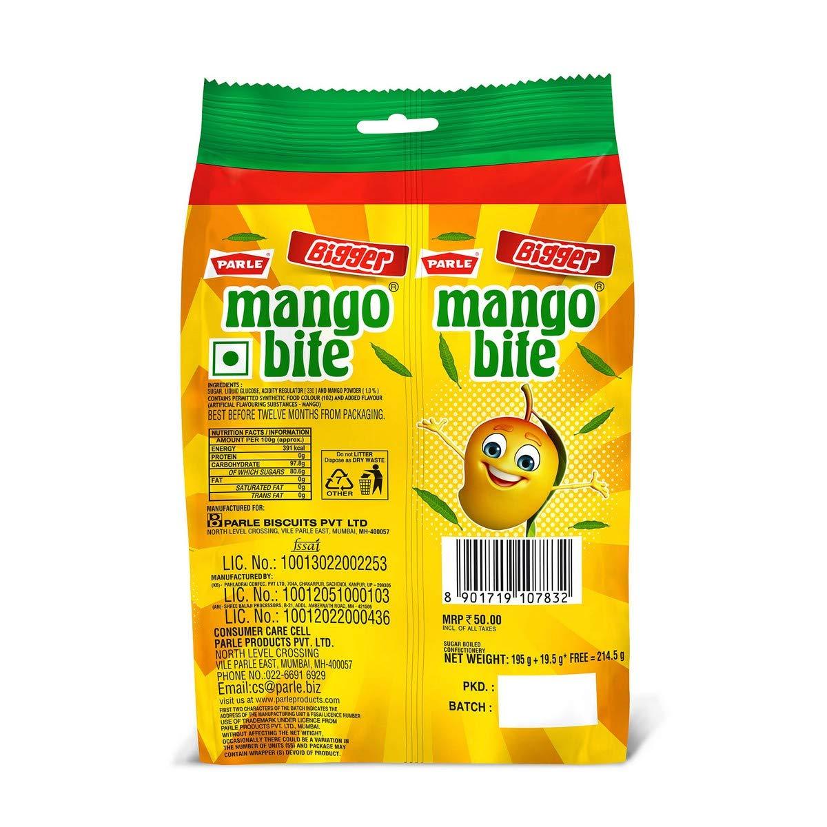 Parle Parle Bigger Mango Bite 214.5g