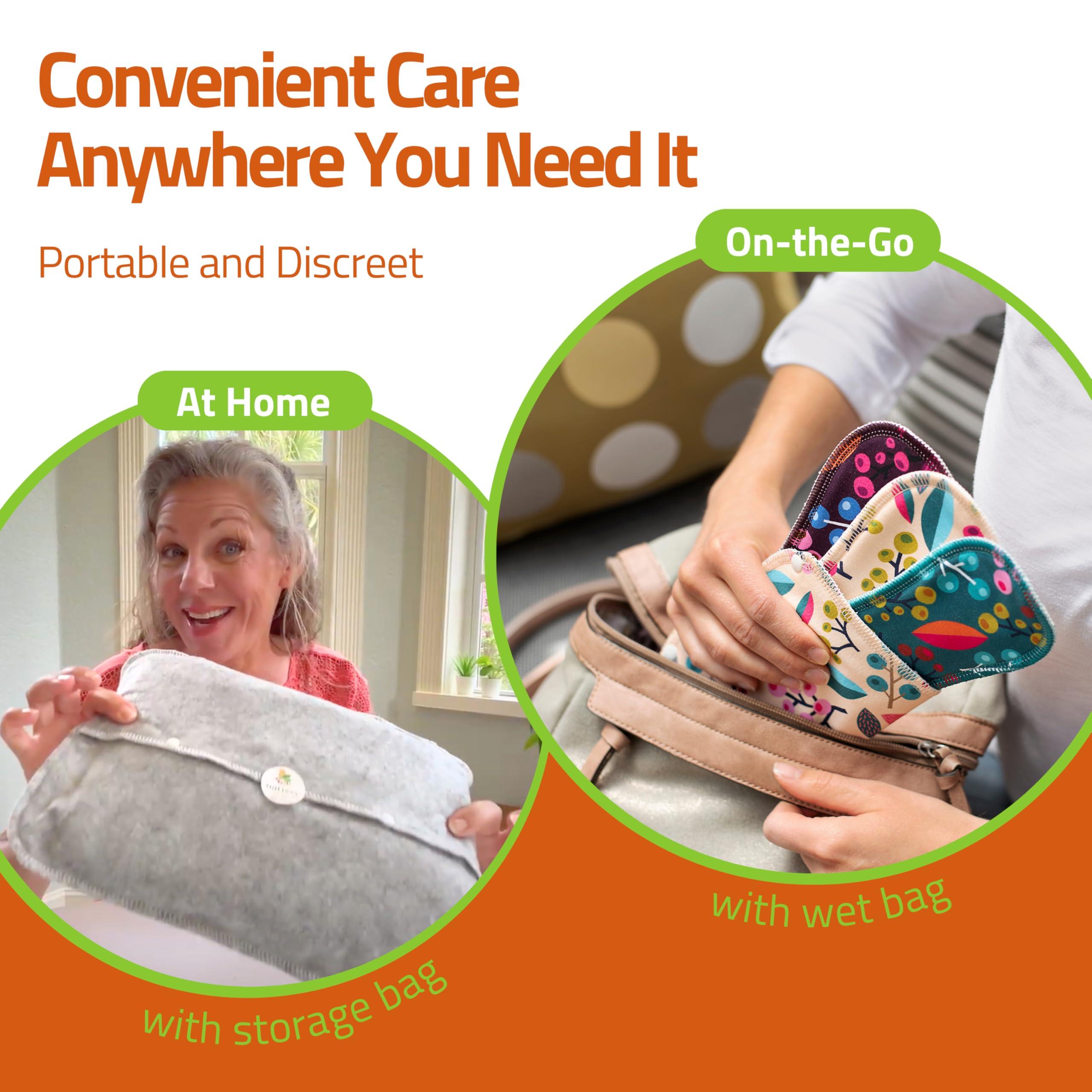 Natissy Natissy Reusable Panty Liners For Women(Single S);Mini Organic Cotton Cloth Panty Liners Made In Eu; Daily Cotton Washable Panty Liners For Women&Teens; Extra Thin Panty Liner Cloth,Not For Period