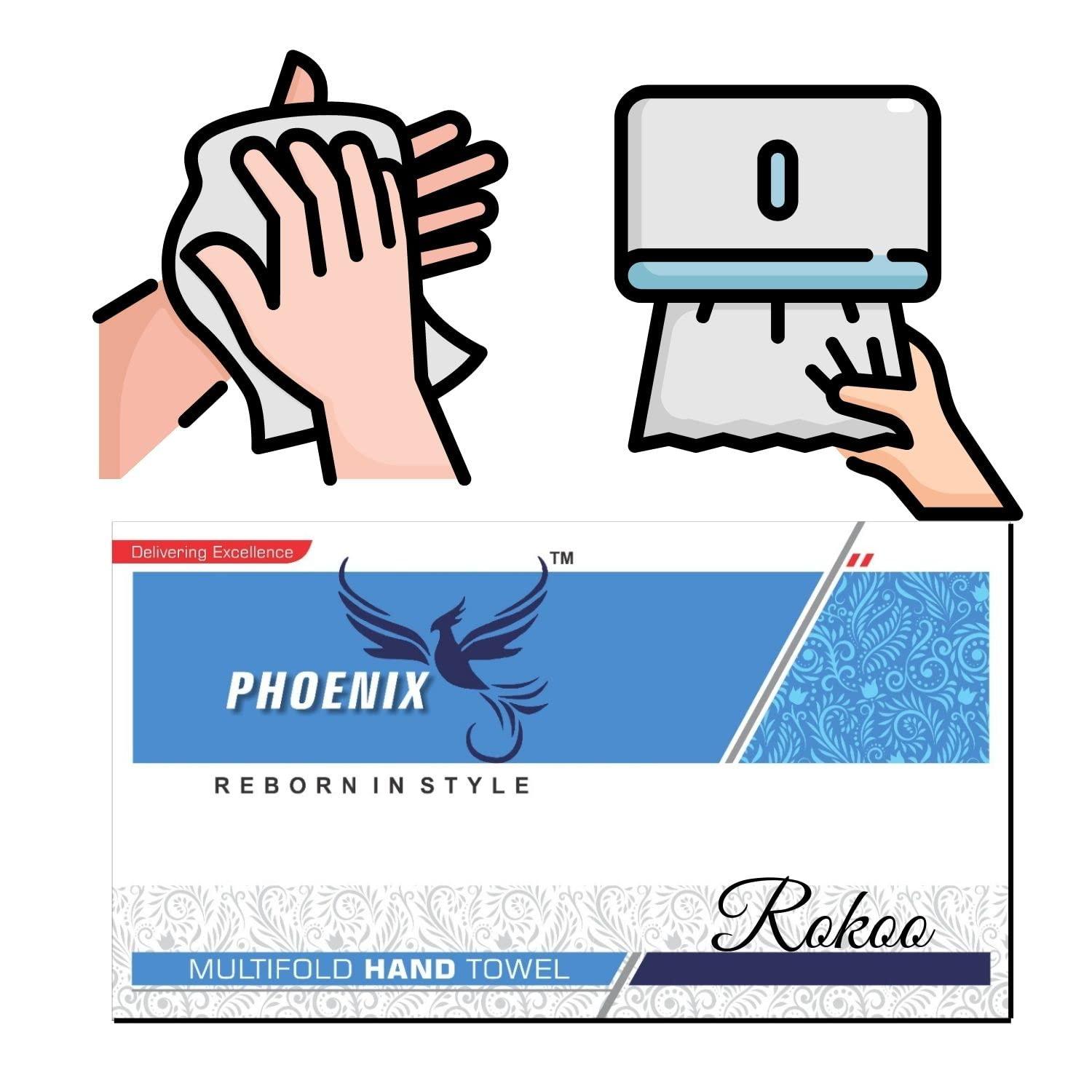 ROKOO Phoenix M Fold Tissue Paper-1300 Pieces