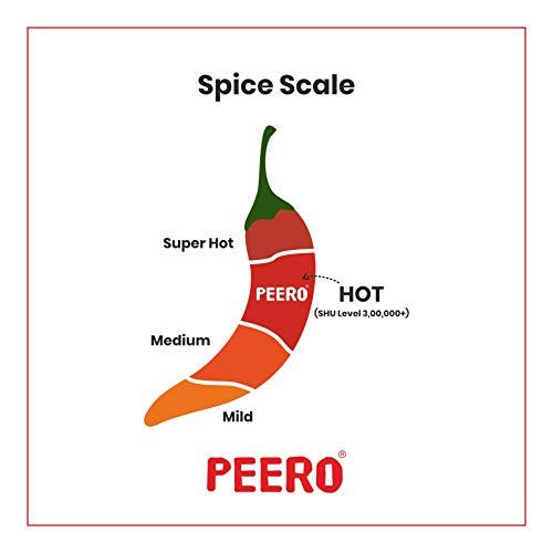 Peero PEERO Ultra Hot Cherry Pepper Sauce Infused with Sichuan Pepper, Made With 100% Organic Dalle Khursani Chilli Pepper from Sikkim, Pack of 4 x 60 gm each (240g)