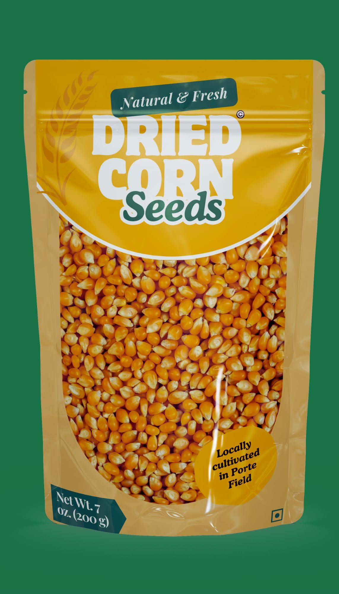 Generic Grow Green Organic Popcorn Seed and Popcorn Kernel | Big Size Unpopped Popcorn | Pack of 500gm