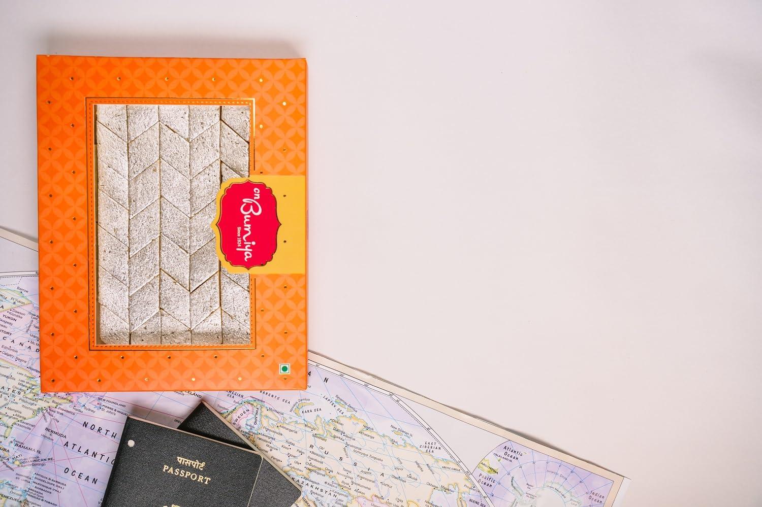 C N BUMIYA & SONS C N Bumiya & Sons Mini Kaju Katri - Authentic Flavors Crafted with Love and Care Pack of 1 | 225 Gm