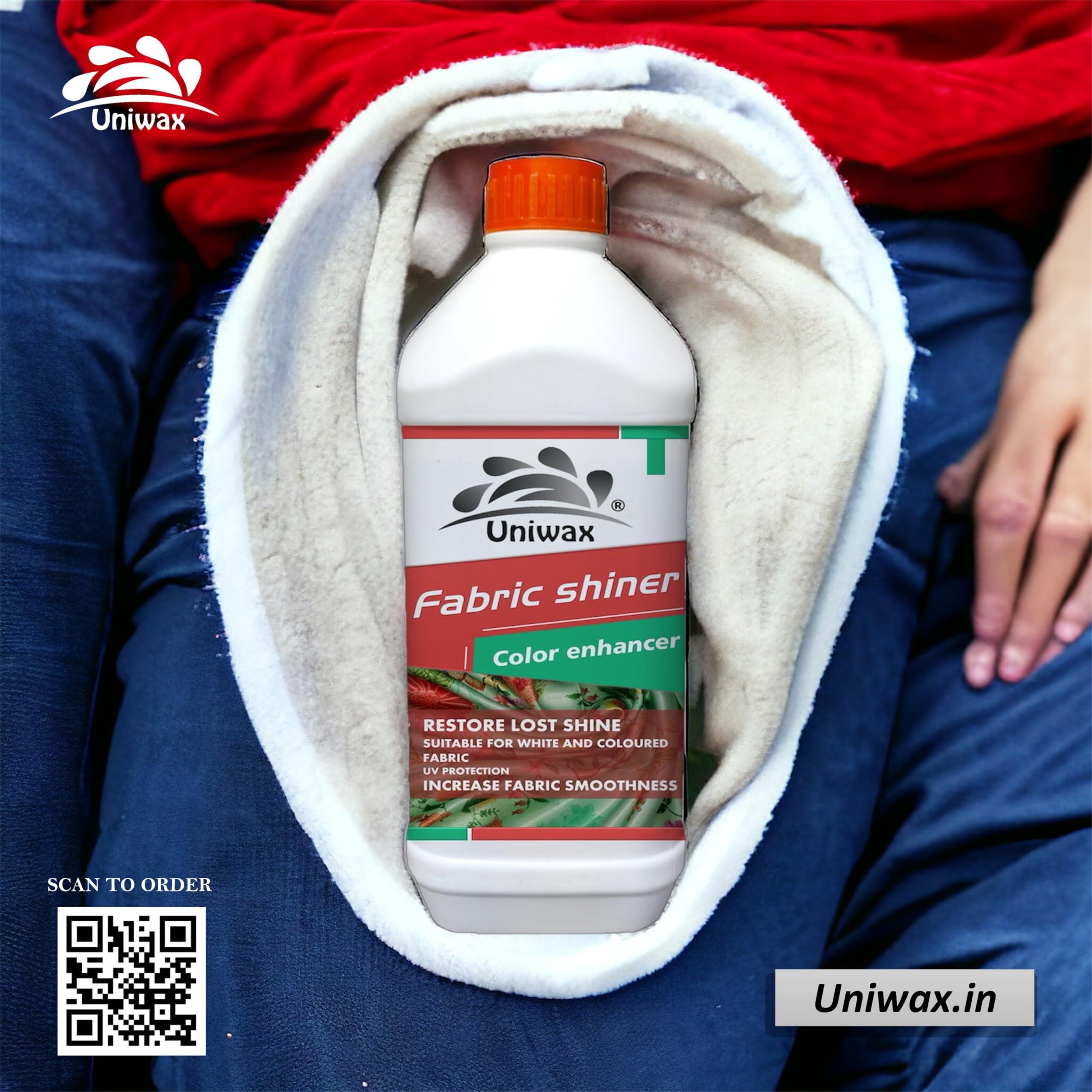 uniwax uniwax Fabric shiner, color enhancer, Saree polish Garment shine enhancer fabric finishing liquid 1kg