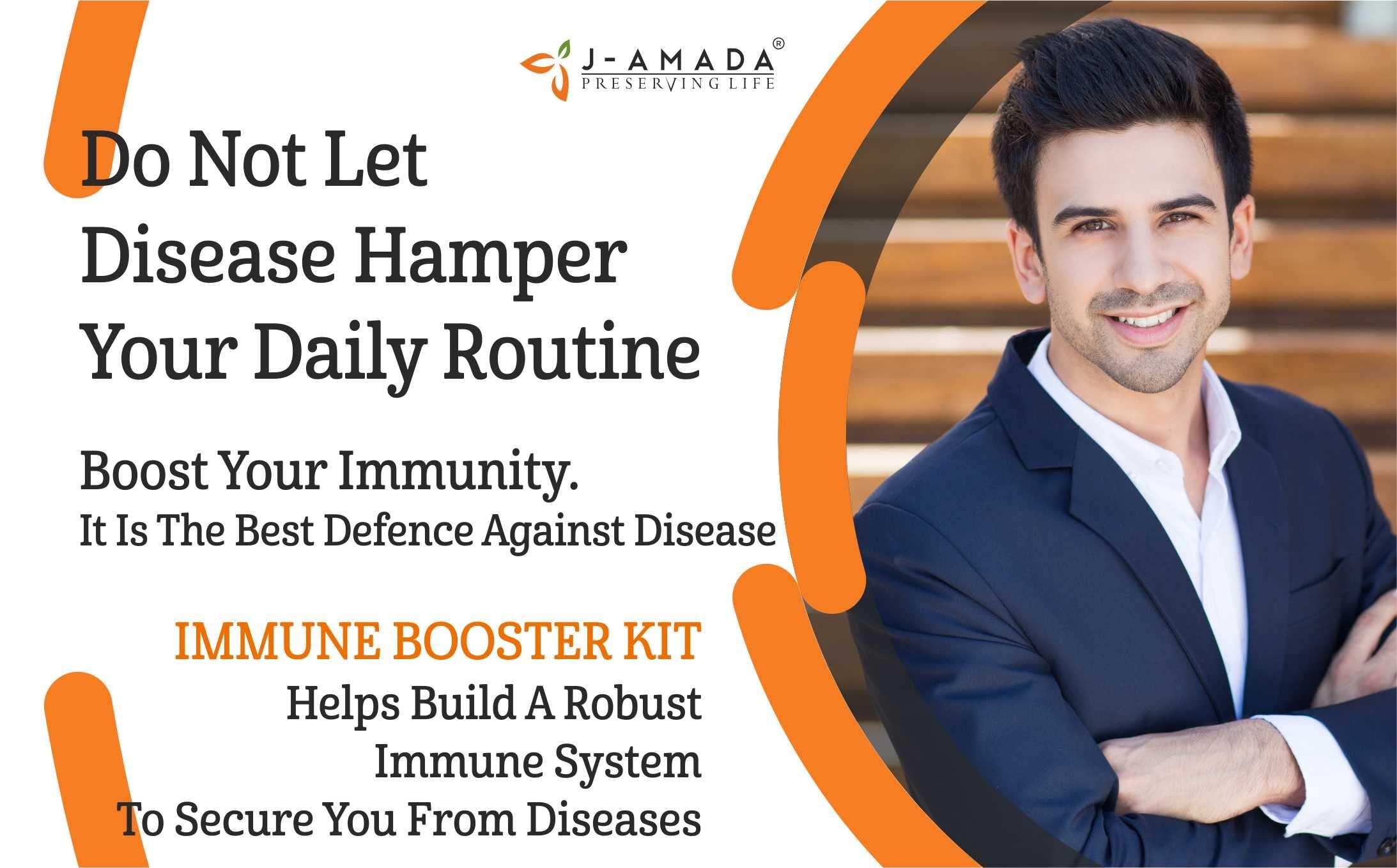 J-AMADA J-AMADA IMMUNITY BOOSTER KIT (iNCLUDES FOUR PRODUCTS - ASHWAGANDHA, GUDUCHI GHAN VATI, Ayush JOSHANDA and The Shield))