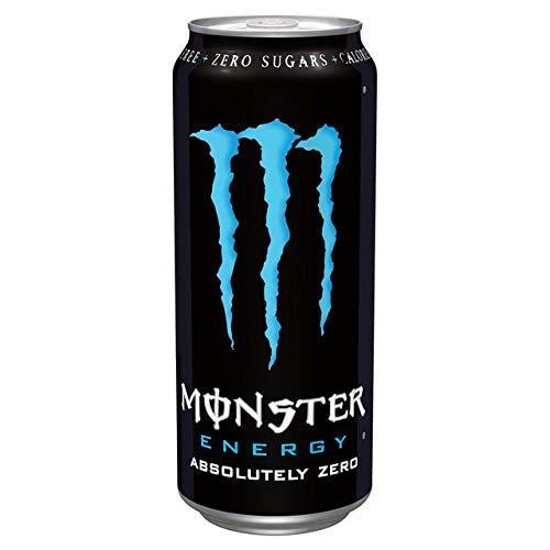 Monster Energy Monster Absolute No Sugar Energy Drink 500ml, (Pack of 12 X 500ml each)