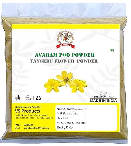 VS Products VS Products Avarampoo Powder, 150g,Tangedu Flower, Tarwar, Avaram senna, Senna auriculata, For Skin, and Hair care, 150g