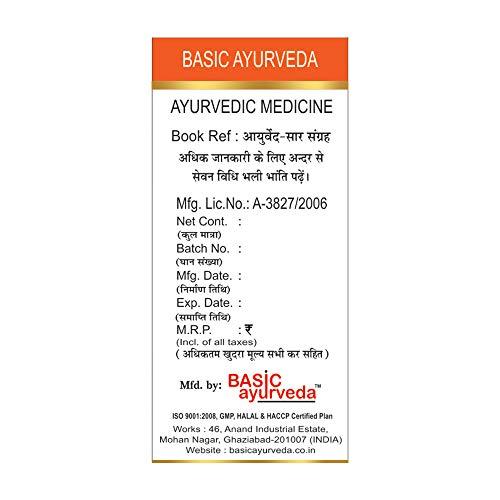 BASIC AYURVEDA BASIC AYURVEDA Rasraj Ras with Gold & Pearl 12 Tablets | Ayurvedic Supplements for Vata Health | A Powerful Blend of Natural Ingredients Extra Strength Formula