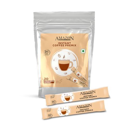 AMAZON Amazon 3 in 1 Instant Coffee Latte Premix 20 Sachets Each 20g Pack of 1