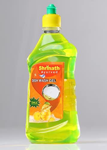 SHRINATH AYURVED Shrinath Dishwash Gel 500 ML (Pack of 2), An Excellant Dishwashing Liquid, Utensil Cleaning Liquid