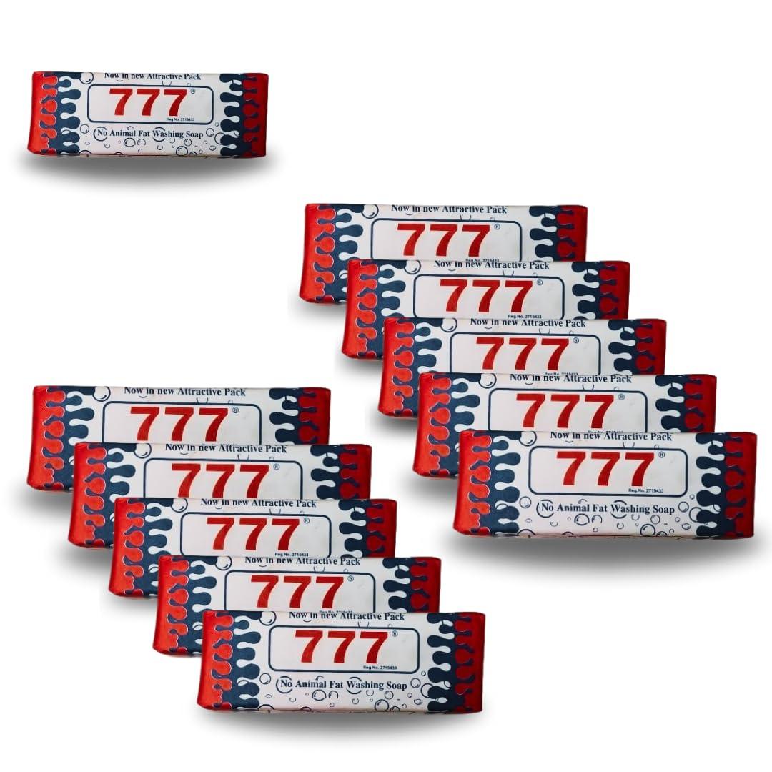 Asha Asha 777 Washing Soap Special Per Packet 1Kg-Buy 10,Get 1 Free|Detergent Soap Bars|Laundry Soap|Nirol Soap For Clothes Whitening|Oil Based