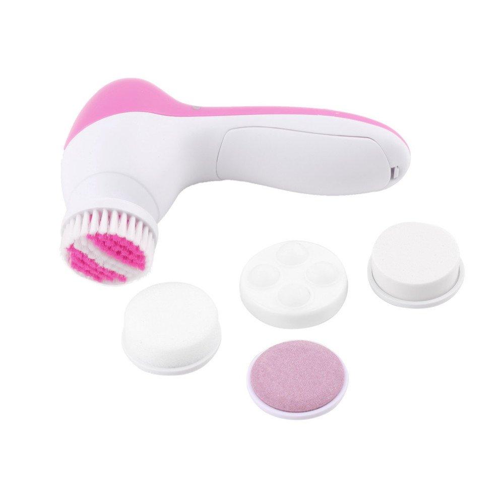 Cloudmall Cloudmall 5 in 1 Electric Pore Cleanser Body Cleaning Massage Wash Face Cleansing Machine Facial Mini Ski...