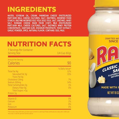 Ragu RAG Cheesy Classic Alfredo Sauce, 453Gram