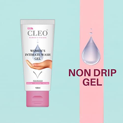 Cleo Cleo Women's Intimate Wash- Non Drip Gel | Hygiene Wash for Women, Easy & Effective Application (100 ml)