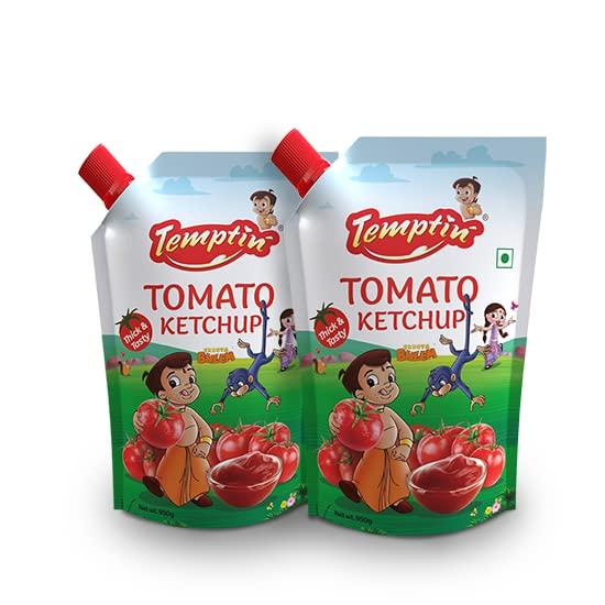 RAM BANDHU Temptin Tomato Ketchup (Set of 2, 950gm each) Super Saver Pack