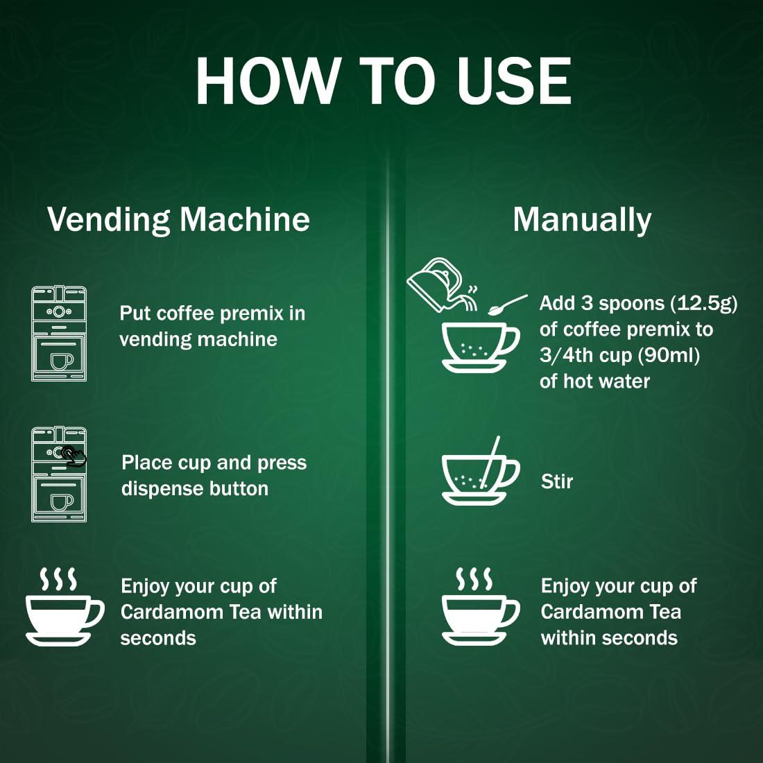 AMAZON AMAZON 3 in 1 Instant Cardamom Plus Tea Premix (Premix Contains Tea, Milk and Sugar) for Vending Machines 3 Kg