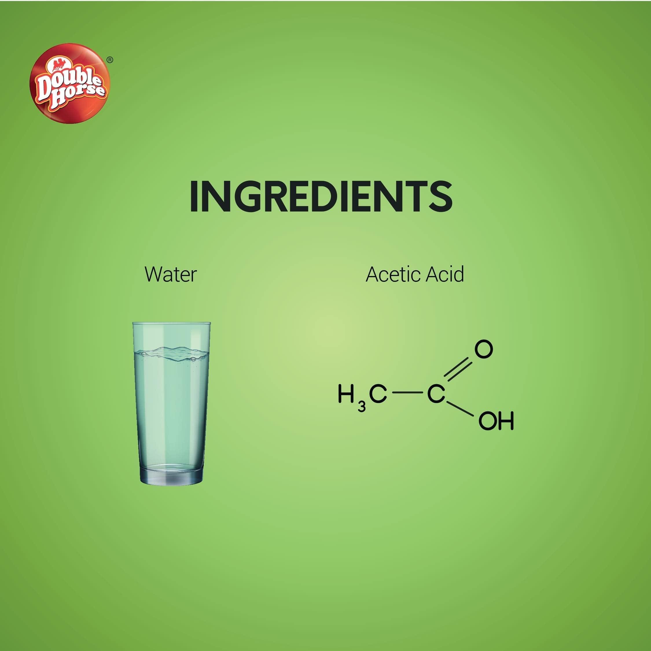 Double Horse Double Horse Filtered Pure White Vinegar 1l * 4 | Pack of 4 | Boost Immunity | Helps in Digestion