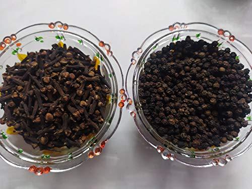 Ambe Store AmbeAyurveda - Combo Laung (Clove) - Kali Mirch (Black Pepper) - 50gm