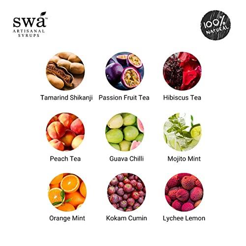 Swa Artisanal Syrups Swa Artisanal Syrups - Sample Pack of 14, 100% Natural, Makes 30-40 drinks, Syrup for Cocktails/Mocktails/Teas/Craft Coffees (14 x 60ml)