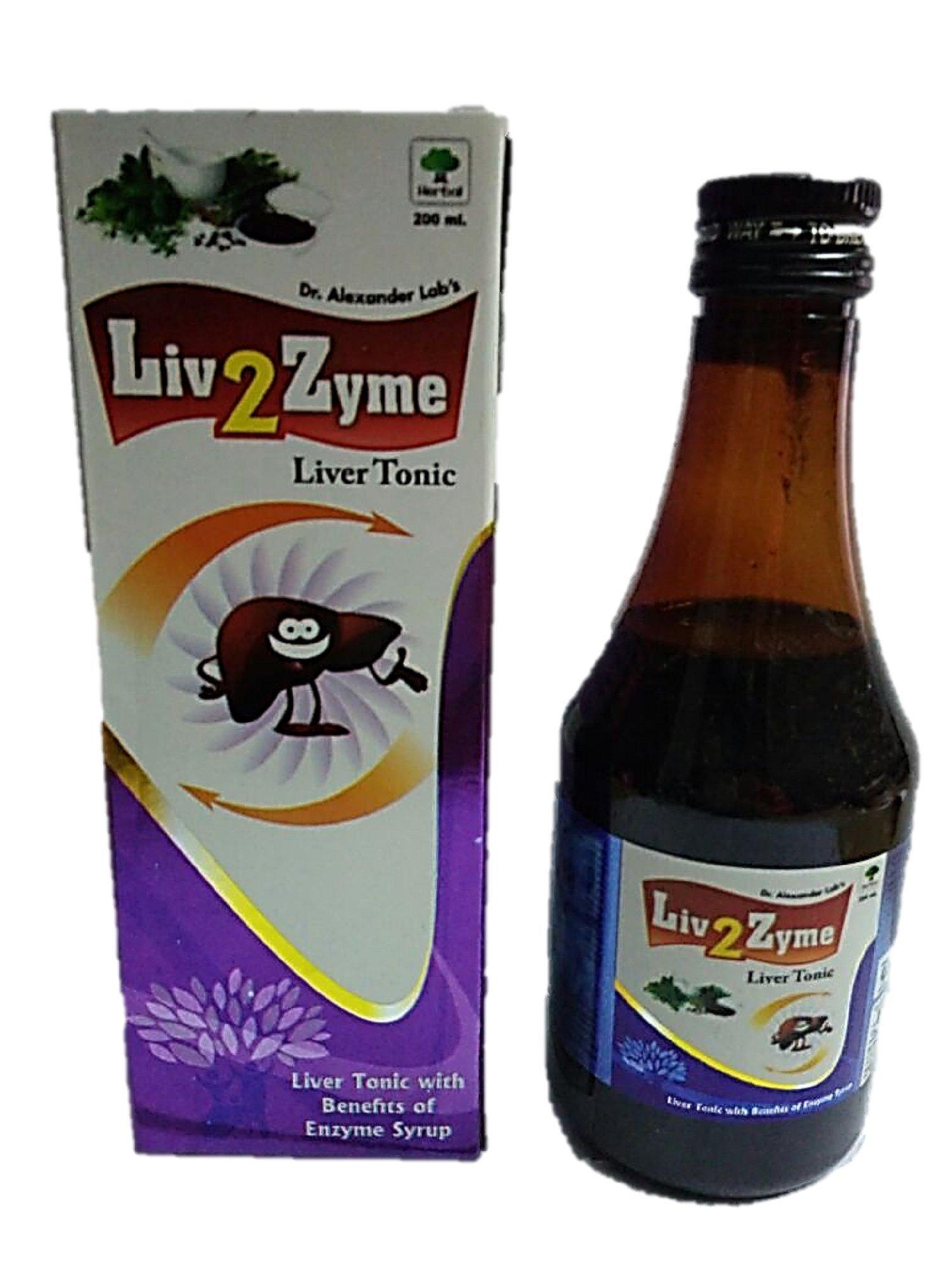 LIV 2 ZYME SYRUP LIV 2 ZYME SYRUP Herbal Liver Tonic With Benefits Of Enzyme Syrup(Pack Of 3)