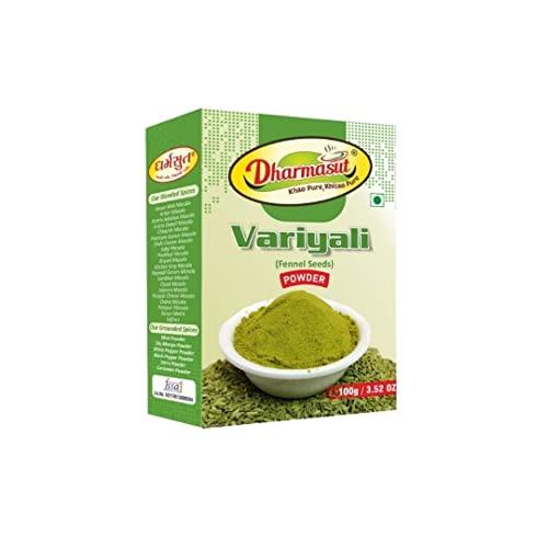 Dharmasut Variyali | Saunf | Fennel Seeds Powder 600gm (100g*Pack of 6)