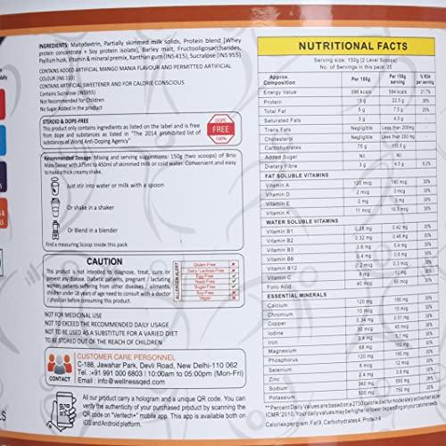 BRIO NUTRITION BRIO NUTRITION Mass Gainer - High Protein Complex Carbs Blend With Easy To Digest Formula. Chocolate Flavour - 3 Kg Pack