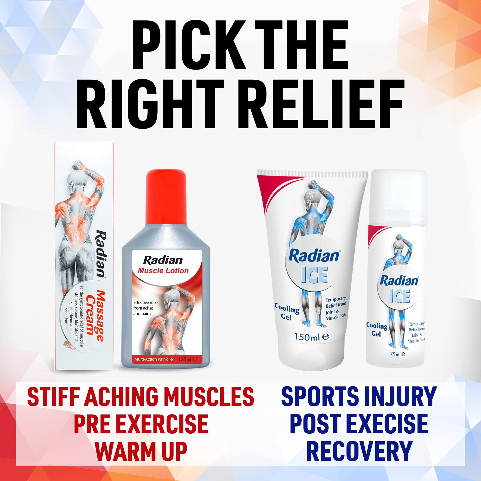 Radian Radian Massage Cream for Instant Relief - 100g