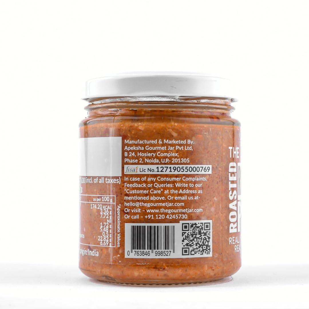The Gourmet Jar The Gourmet Jar Roasted Red Pepper Pesto 190g| 100% Natural & No Preservatives| Contains 78% Red Bell Peppers| Sandwich Spread| Enjoy it with pasta, as a spread for sandwiches or as a dip for crackers & lavash sticks| Pack of 2