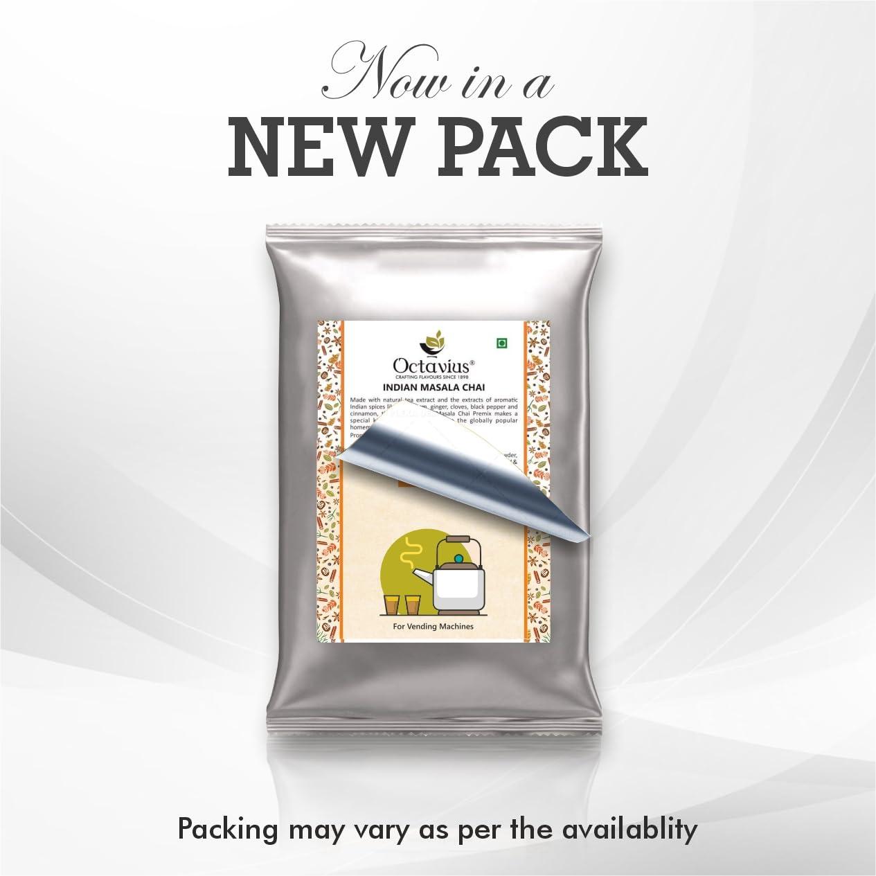 Octavius Octavius | Indian Masala Premix Tea -1 Kg | Tea Premix For Vending Machine | Masala Chai Instant Tea Premix | Masala Chai Powder | Readymade Tea | Added Extracts of Aromatic Indian Spices | Tea 1Kg