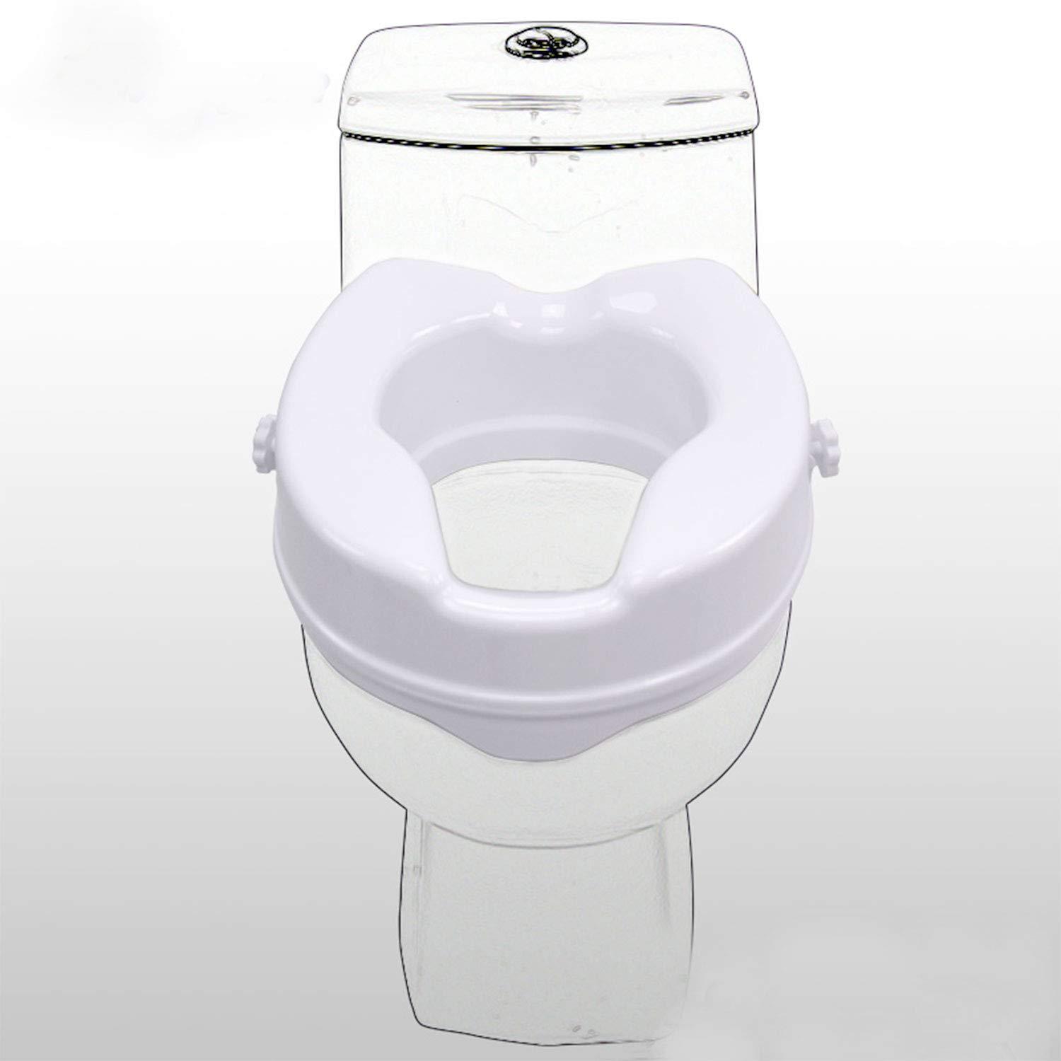 entros Entros 2-inches Without Lid Toilet Commode Seat Raiser Elevator Extension 7060C | Fits In Egg Shaped Commodes Only | Handicap, Knee Patients, Old Senior Citizen | Easy To Install