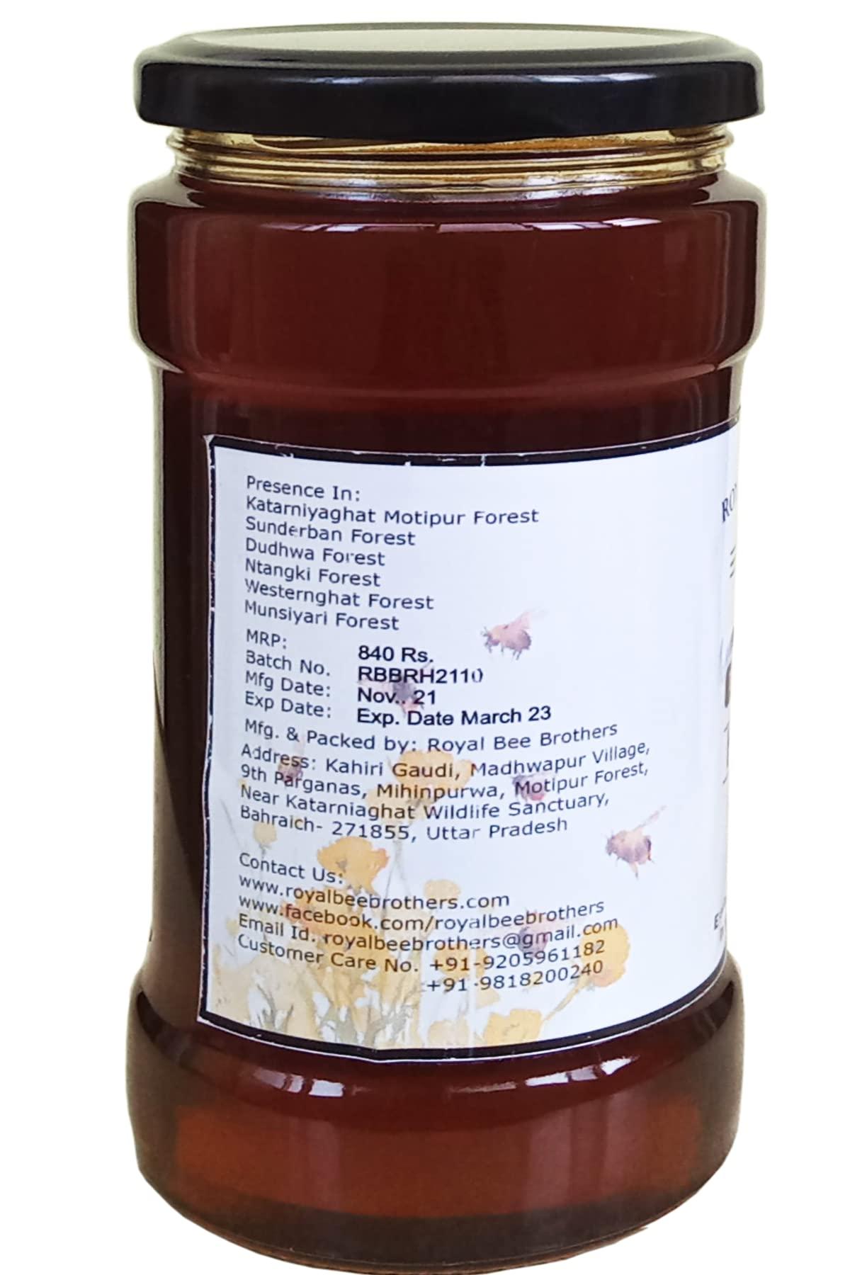 Royal Bee Brothers Royal Bee Brothers | Tribal Natural Forest Honey | Produce of Wild Honey Bees | 100% Raw, Unprocessed, Unheated, Unfiltered, No Chemical, No Adulteration | 250 g