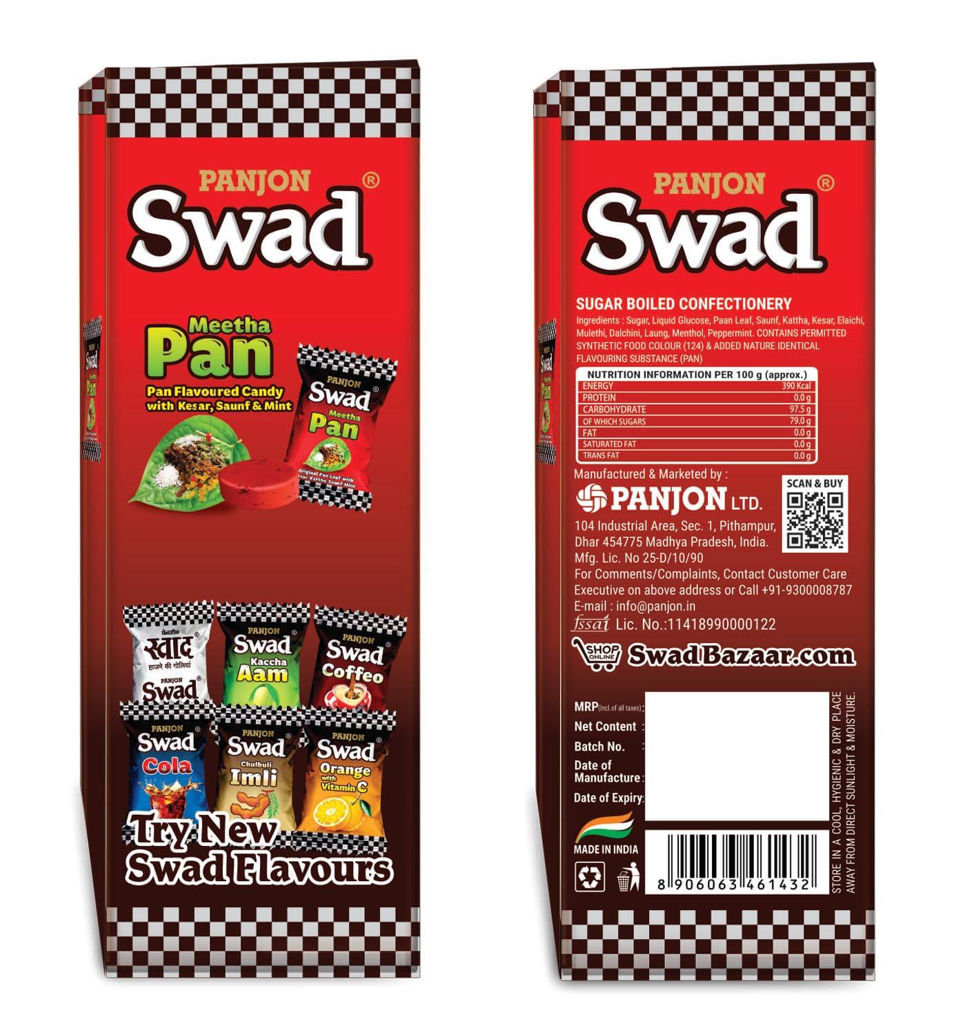 Swad Swad Meetha Pan Candy Gift Box (Original Paan Flavour with Saunf, Kesar & Mint) 125 Toffee x 1 Box Pack