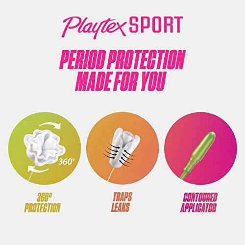 Playtex Playtex Sport Tampons, Unscented Regular Absorbency, 18 Count