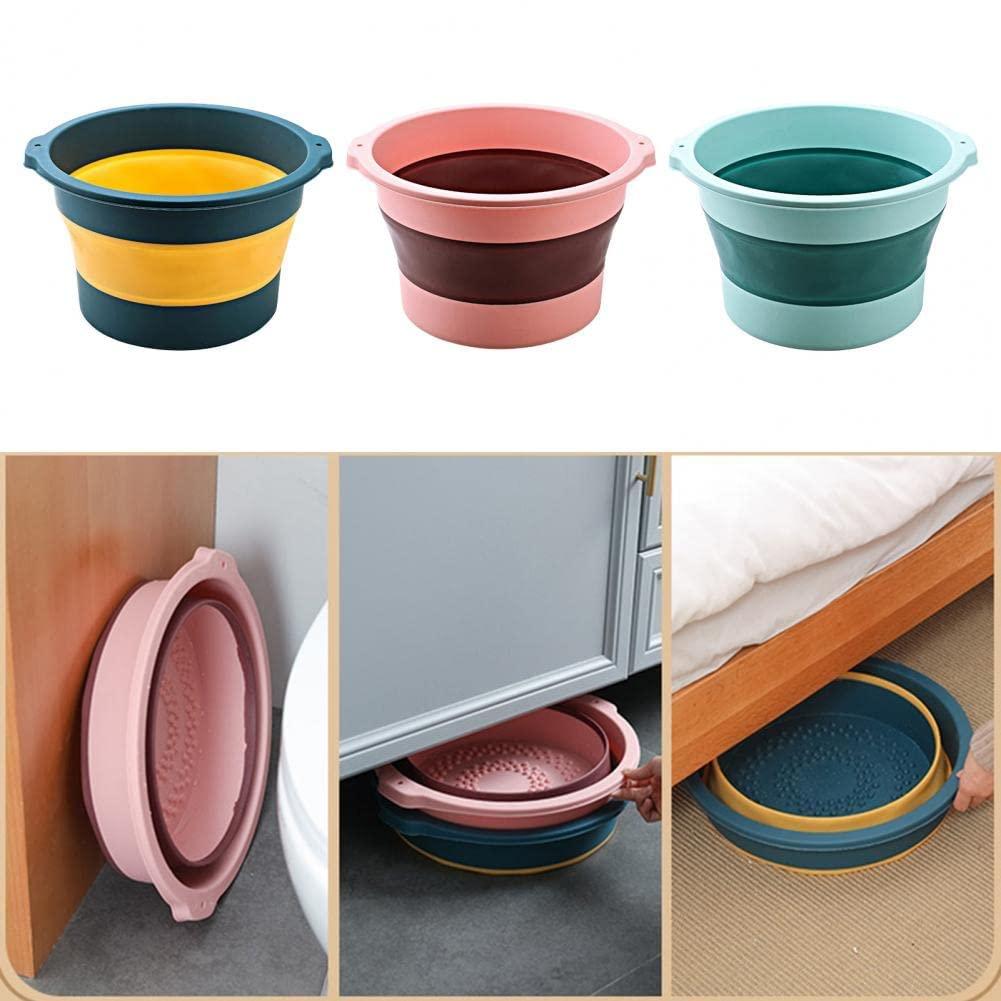 Yagzon YAGZON Multi-purpse Portable Collapsible Folding Tub, With Hanging Hole & Save Storage Space, Foot Soak Bath Tub Heat Countermeasure Foot Warmer For Home Foot Spa Pedicure