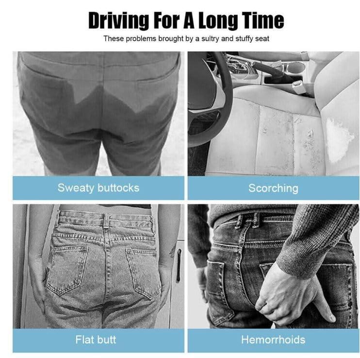 Dratal Dratal Gel Seat Cushion Thick, Double Thicken Layer, Relief Tailbone Pressure, Breathable Honeycomb Design Gel Cushion with Washable Non-Slip Cover for Office Chair, Car Seat, Wheelchair (Black)