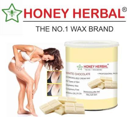 Clinch Hair Removal Hot Wax | Hair Removal Wax For Arms, Chest, Legs, Back and Full Body | For Men & Women | All Skin Types  800gm (White Chocolate)