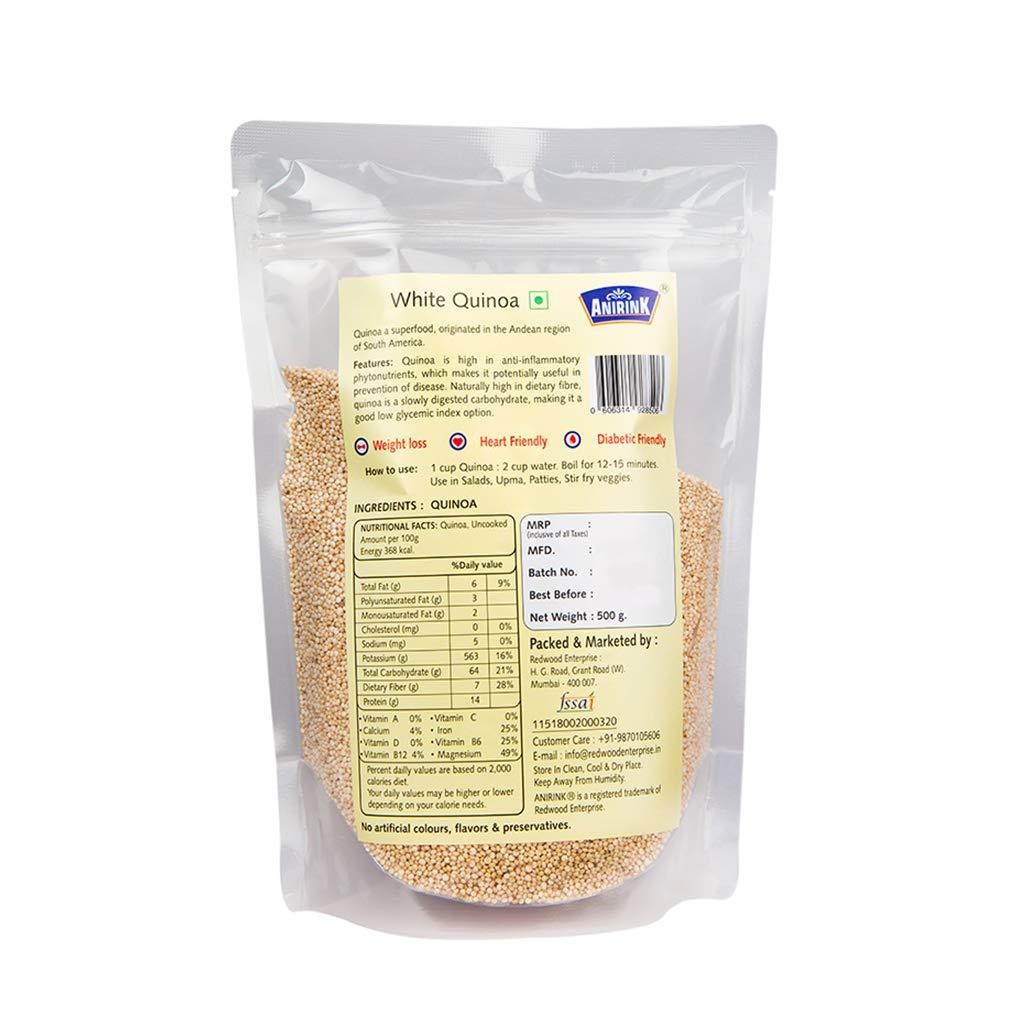 ANIRINK Anirink Gluten Free Peru White Quinoa 500gm