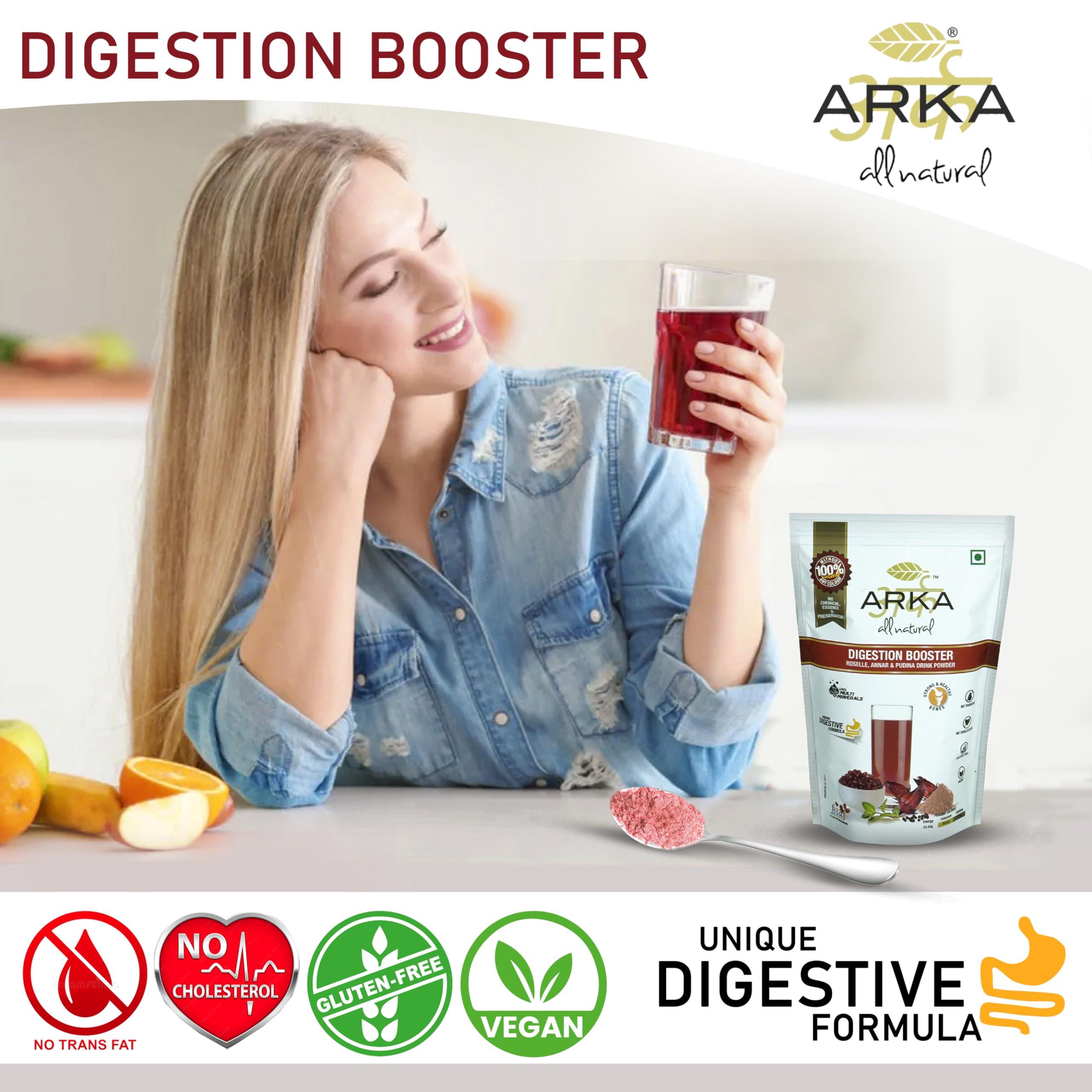 Arka All Natural Arka All Natural 3 Pk Digestion Booster Preservative Free Health & Nutritional Instant Energy Drink Powder Mix - 230gm Each
